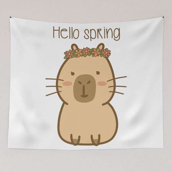 Item preview, Chill Capybara - Hello spring designed and sold by sonnenglueckart.