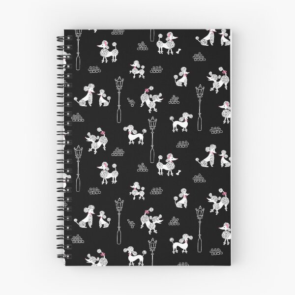 Item preview, Cute and Chic Parisian Poodles on Black designed and sold by BexMorleyArt.