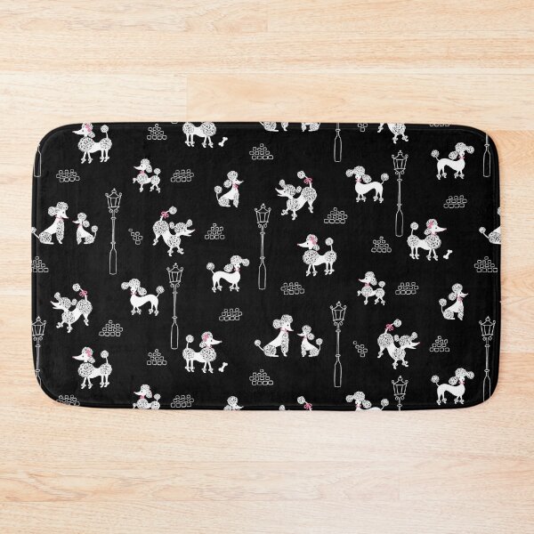 Item preview, Cute and Chic Parisian Poodles on Black designed and sold by BexMorleyArt.