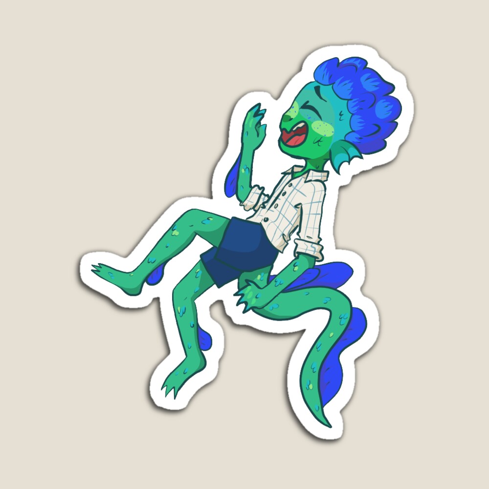 Luca in his human form Sticker for Sale by JuDraw