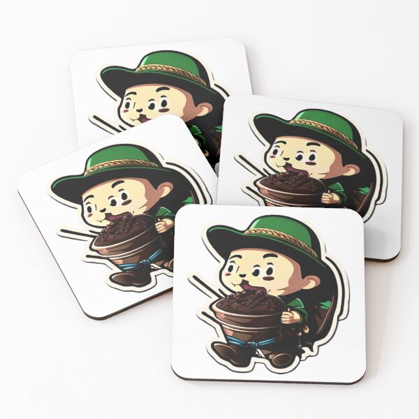Item preview, slovenian cartooned boy eat cup of chocollate designed and sold by Imaginarium of Chaos falcon88 .