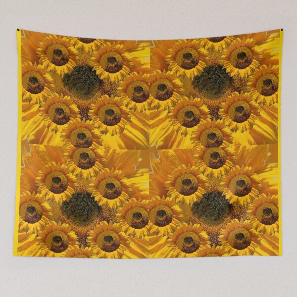 Item preview, ABSTRACT GOLDEN SUNFLOWERS PATTERNS ART designed and sold by sharlesart.