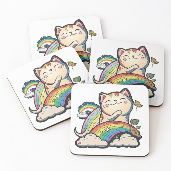 Item preview, Kawaii Rainbow Cat designed and sold by zwrohn.