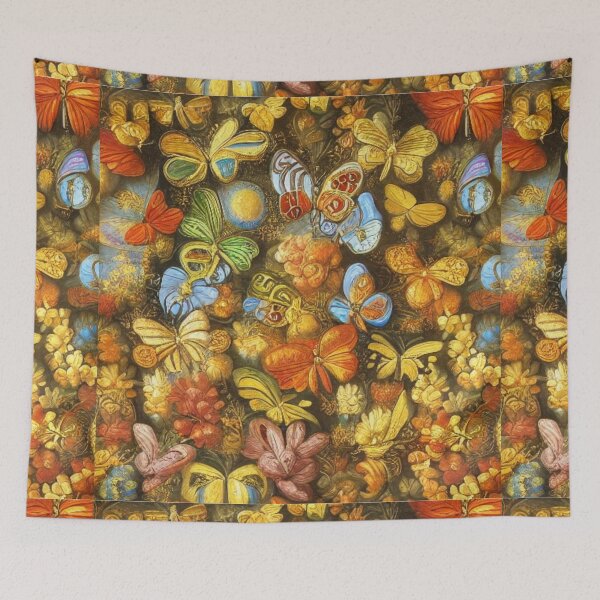 Artikelvorschau, Schmetterlinge, Bienen und Blumenmuster entworfen und verkauft von EasyOnTheEyePic.