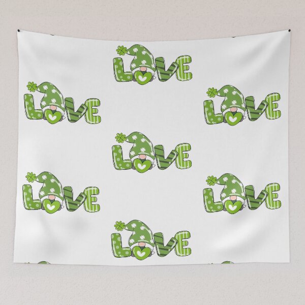 Item preview, St. Patrick's Day Love Gnome. designed and sold by MonkeyBizness.