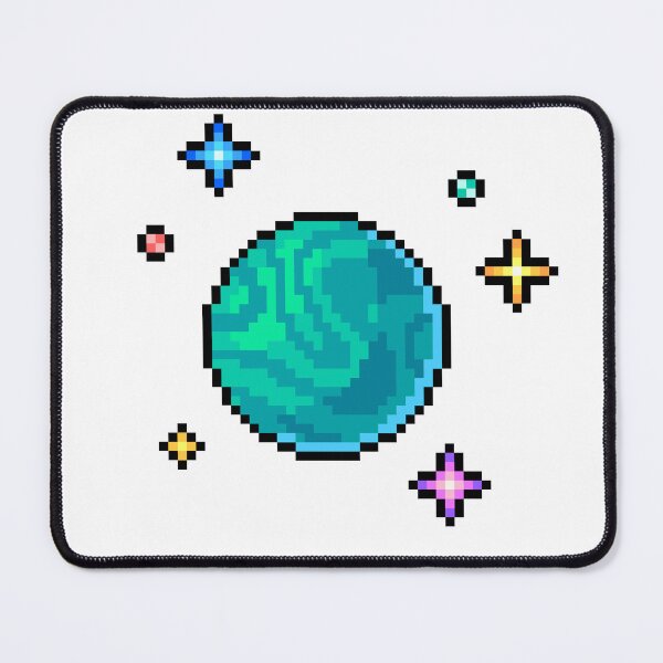 Item preview, Pixel art cartoon planet with stars designed and sold by Anna Chernova.