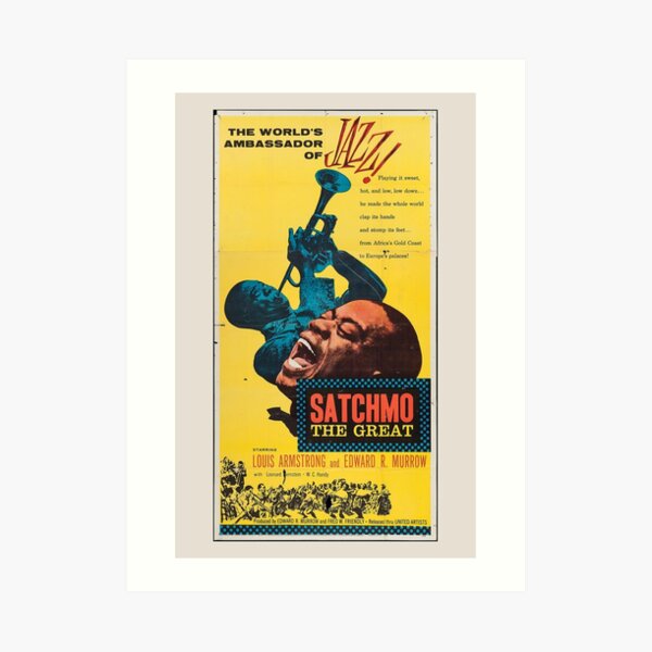 Louis Armstrong Poster Vintage Art Print