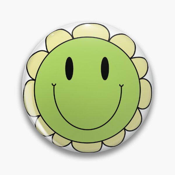 Artikelvorschau, Grüne Smiley-Gesichtsblume entworfen und verkauft von Ldebranski.