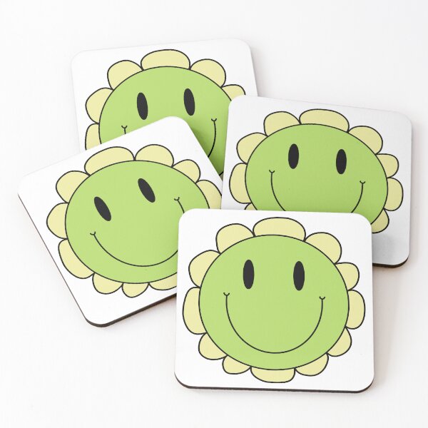 Item preview, Green Smiley Face Flower  designed and sold by Ldebranski.