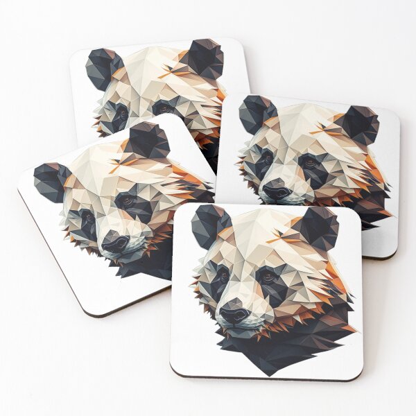 Item preview, polygon panda head designed and sold by OKR1M.