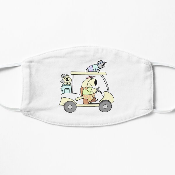 Golfing with friends Flat Mask
