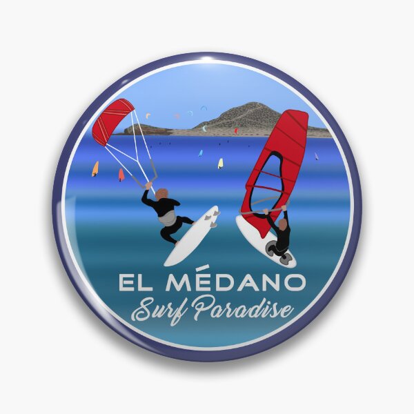 Item preview, Windsurfers, Kitesurfers, Tenerife, El Medano, Montaña Roja, Surfer Paradise, Blue designed and sold by CreaVisArt.