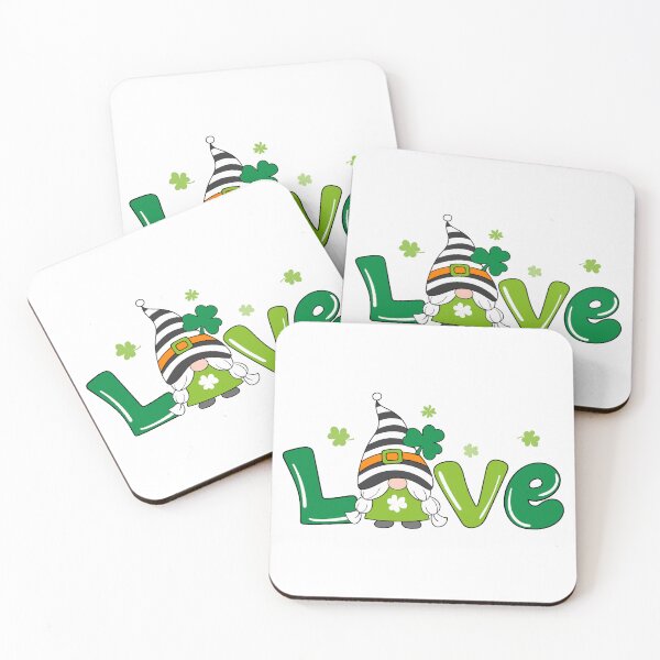 Item preview, St. Patrick's Day Love Gnome. designed and sold by MonkeyBizness.