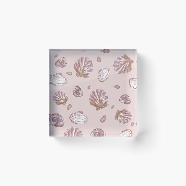 Item preview, Blush Pink Seashell Pattern designed and sold by Kristen Laczi.