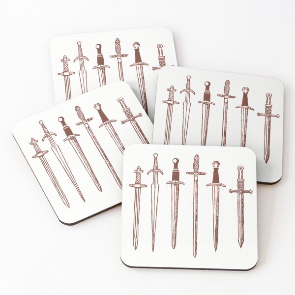 Item preview, Linocut Swords designed and sold by mellowdreamer.