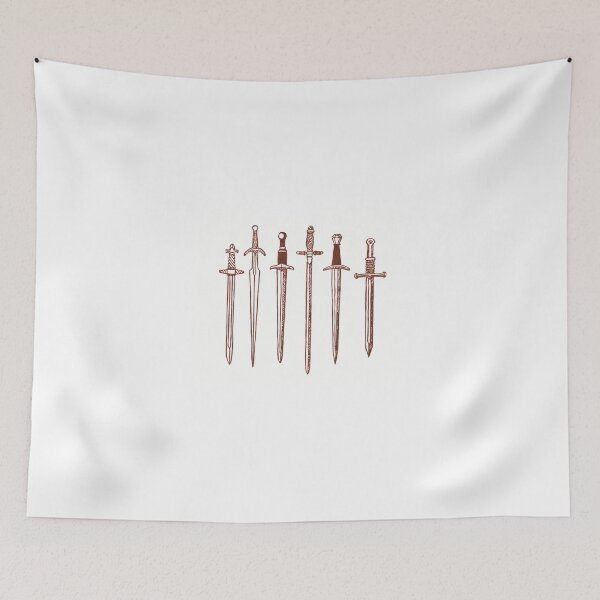 Item preview, Linocut Swords designed and sold by mellowdreamer.