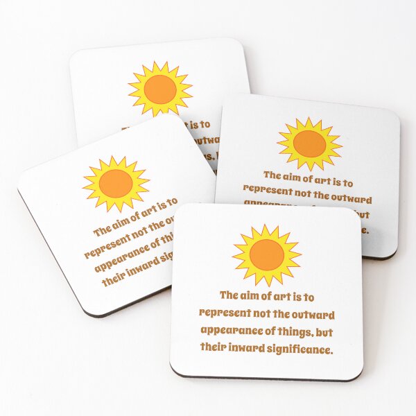 Item preview, The Aim Of Art Is To Represent - Creativity Quote designed and sold by CrankyOldDude.