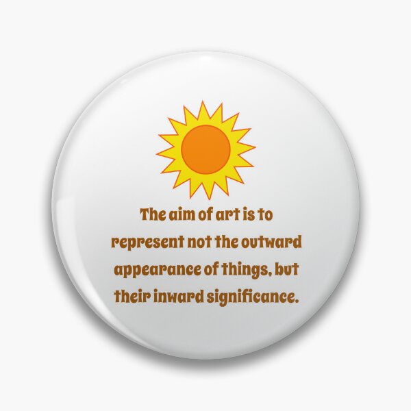 Item preview, The Aim Of Art Is To Represent - Creativity Quote designed and sold by CrankyOldDude.