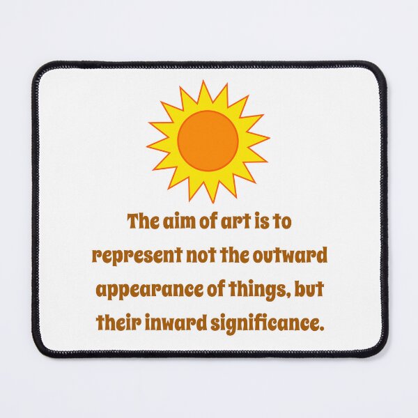 Item preview, The Aim Of Art Is To Represent - Creativity Quote designed and sold by CrankyOldDude.