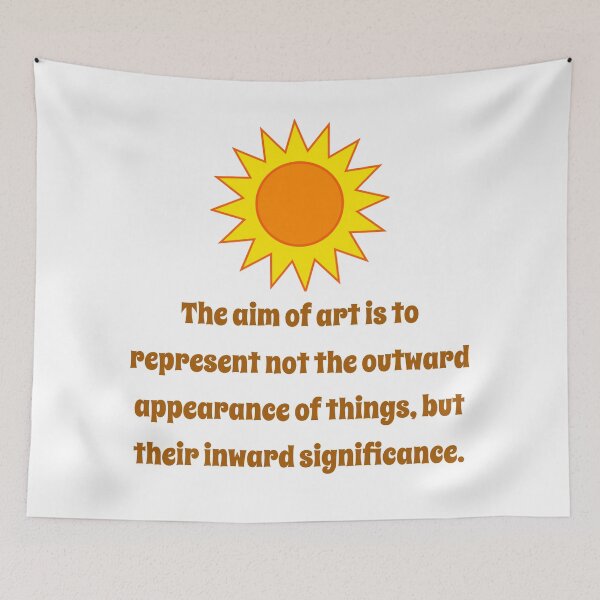 Item preview, The Aim Of Art Is To Represent - Creativity Quote designed and sold by CrankyOldDude.