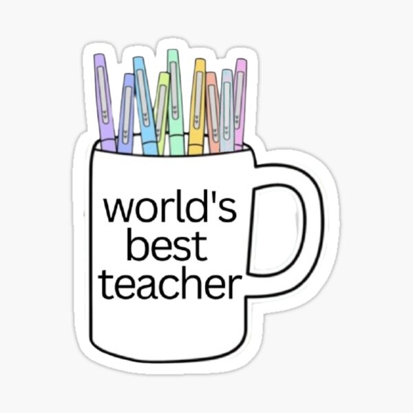 Flair Pens - Teach the Rainbow Sticker for Sale by schoolpsychlife