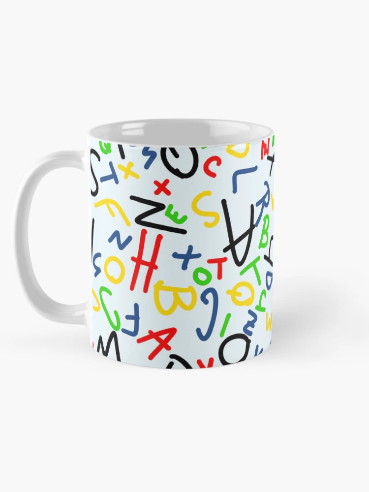Thumbnail 5 of 6, Coffee Mug, Alphabet pattern designed and sold by Ratchaelb.