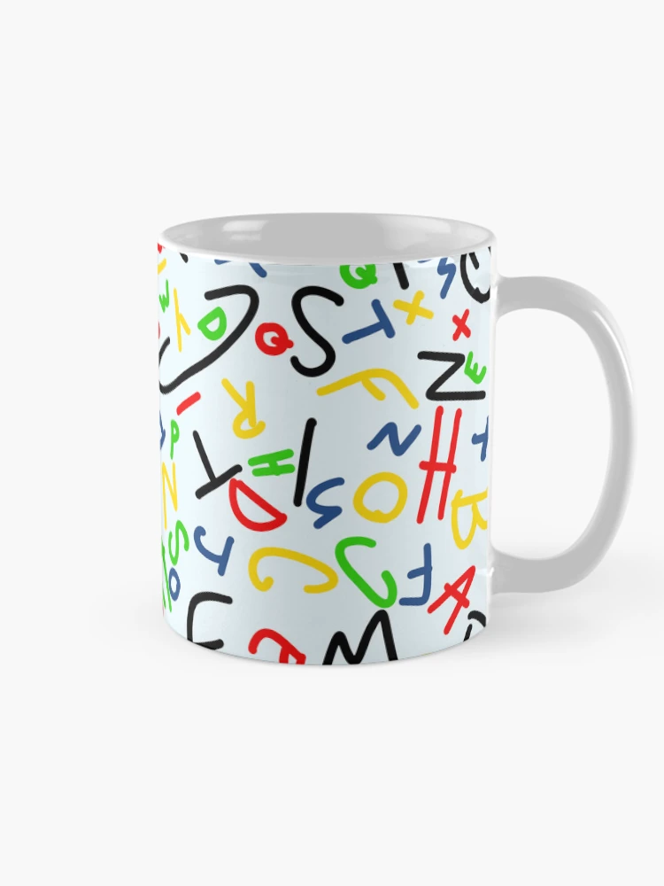 Thumbnail 3 of 6, Coffee Mug, Alphabet pattern designed and sold by Ratchaelb.