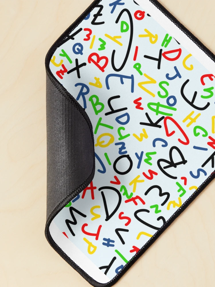 Thumbnail 2 of 5, Mouse Pad, Alphabet pattern designed and sold by Ratchaelb.