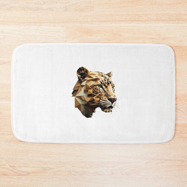 Item preview, polygon leopard head designed and sold by OKR1M.