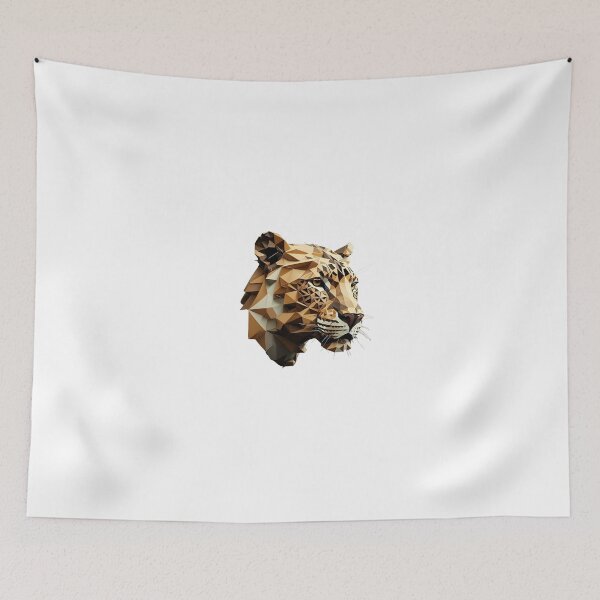 Item preview, polygon leopard head designed and sold by OKR1M.