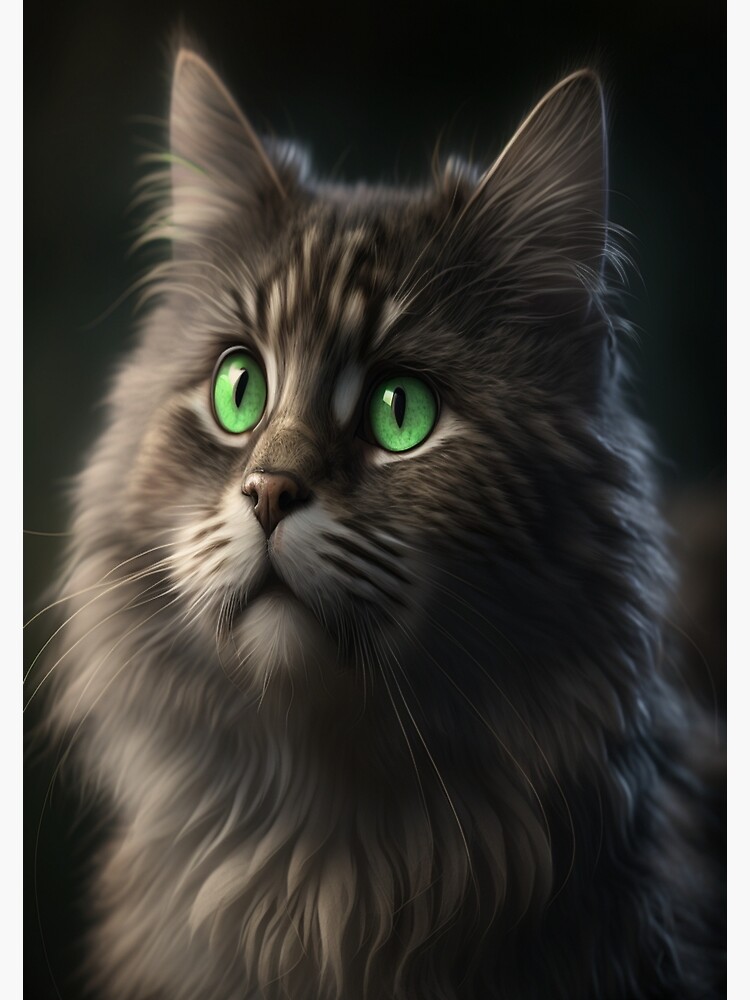 A Cat's Stunning Green Eyes Premium Matte Vertical Poster sold by Lisa ...