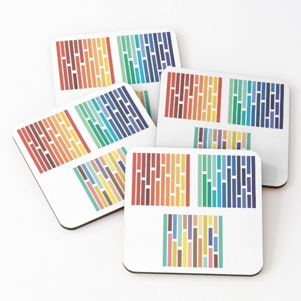 Item preview, Triple abstract squares print designed and sold by Becstrates.