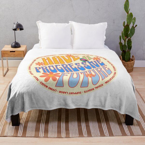 Item preview, PMD00585 Progressive Movement Designs Have a Progressive Future shows you support progressive policy goals Democrats, progressive Independents and Bernie Sanders supporters retro vintage 1960s style designed and sold by ProgressiveLeft.
