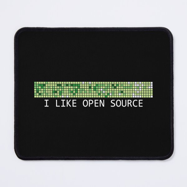 Aperçu de l'œuvre Contributions de Github: j'aime l'open source (édition noire) créée et vendue par hellkni9ht.
