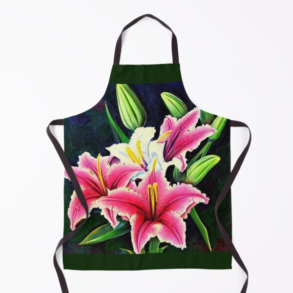 Item preview, Pink and white lilies. Abstraction. designed and sold by Natalia-Vlad.