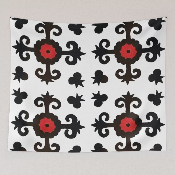 Item preview, Mexican Ironwork Flower Tile designed and sold by Reynareyna.