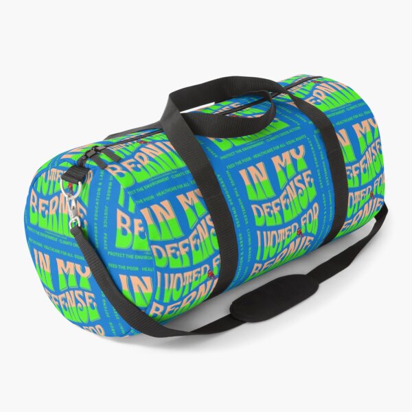 Item preview, PMD00586 Progressive Movement Designs In My Defense I Voted for Bernie with 12 policy goals for progressive Democrats Independents and Bernie Sanders supporters with retro vintage 1960s style designed and sold by ProgressiveLeft.