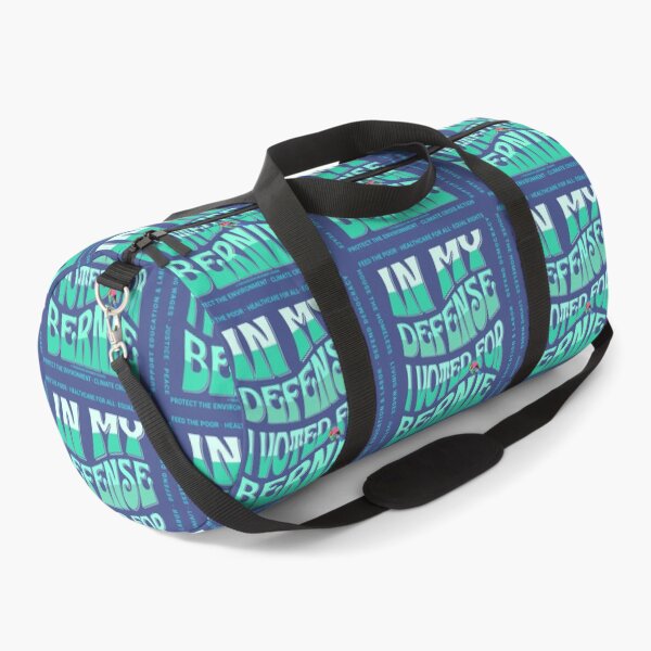Item preview, PMD00588 Progressive Movement Designs In My Defense I Voted for Bernie with 12 policy goals for progressive Democrats Independents and Bernie Sanders supporters with retro vintage 1960s style designed and sold by ProgressiveLeft.