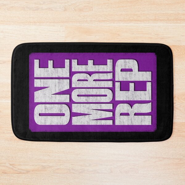 Item preview, One More Rep - Purple, black, white - fitness, motivational designed and sold by Honest-Quotes.