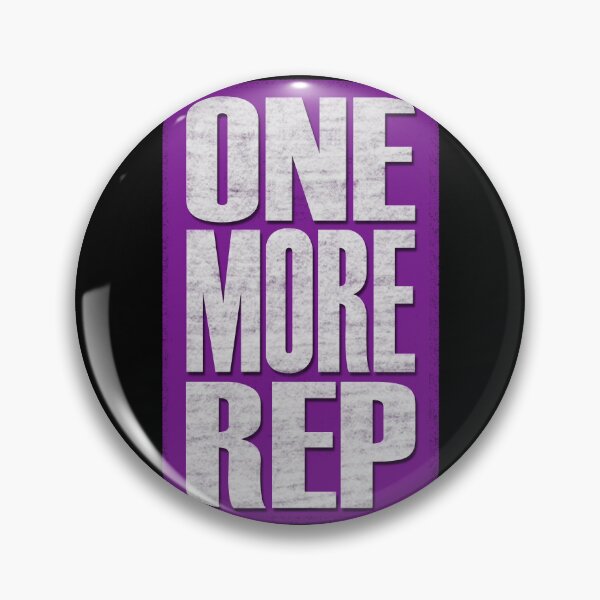 Item preview, One More Rep - Purple, black, white - fitness, motivational designed and sold by Honest-Quotes.