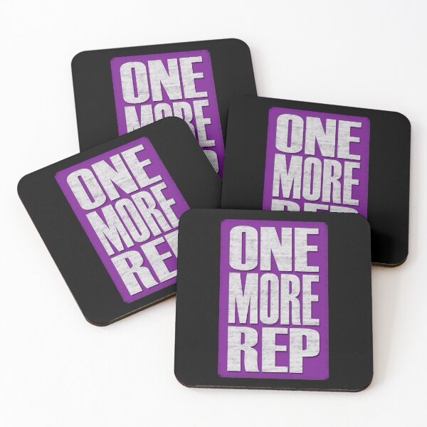 Item preview, One More Rep - Purple, black, white - fitness, motivational designed and sold by Honest-Quotes.