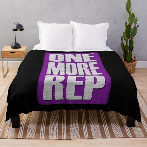 Item preview, One More Rep - Purple, black, white - fitness, motivational designed and sold by Honest-Quotes.