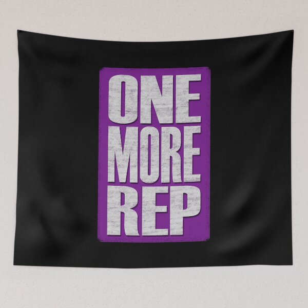Item preview, One More Rep - Purple, black, white - fitness, motivational designed and sold by Honest-Quotes.