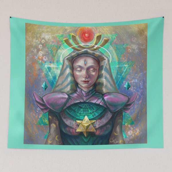 Item preview, Arte Lilith / Ilustración femenina divina / geometría sagrada / metatrón designed and sold by Lotusalchemy.
