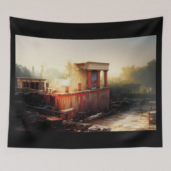 Item preview, "Knossos Palace" Uncovering the Mystery. An Exploration of Ancient Greek Art and Culture. designed and sold by nicpa-art.