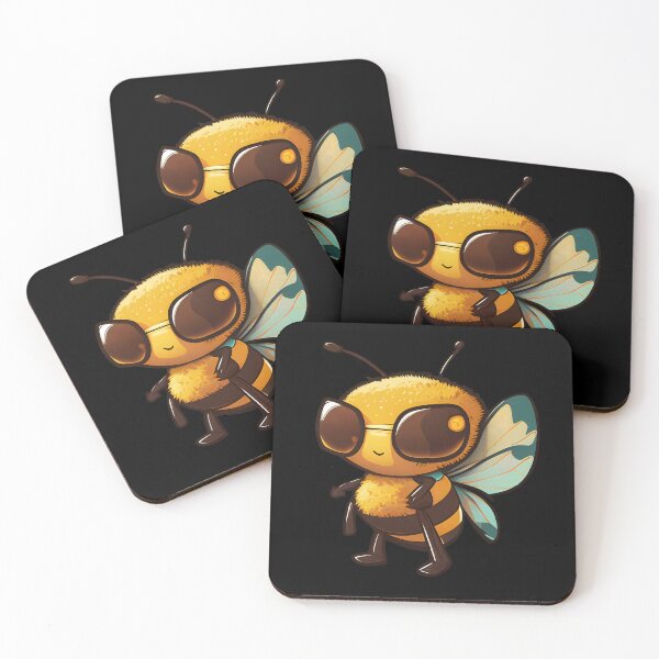 Item preview, Cool bee in cartoon style designed and sold by Adorable  Artifacts.