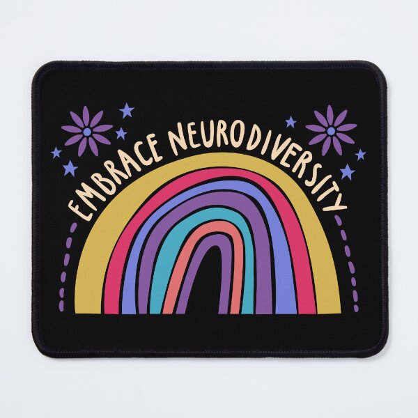 Item preview, Embrace neurodiversity (glow) - Autism and adhd awareness designed and sold by Paperfly Studio.