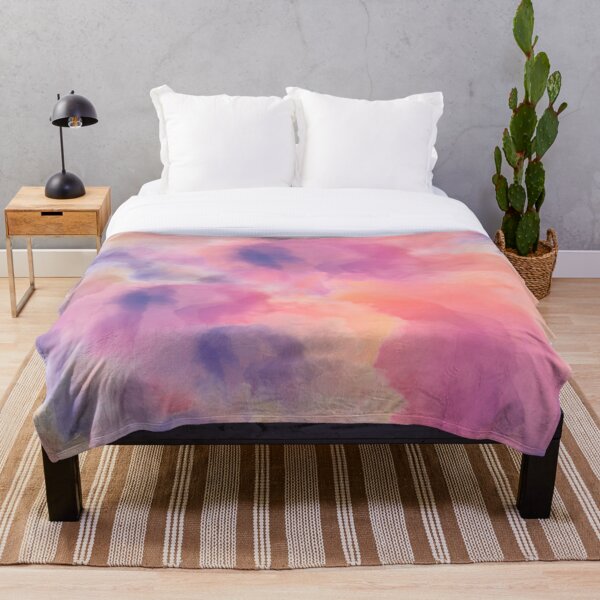 Item preview, Pastel Enigma Mauve Throw Blanket designed and sold by PetraKDesigns.