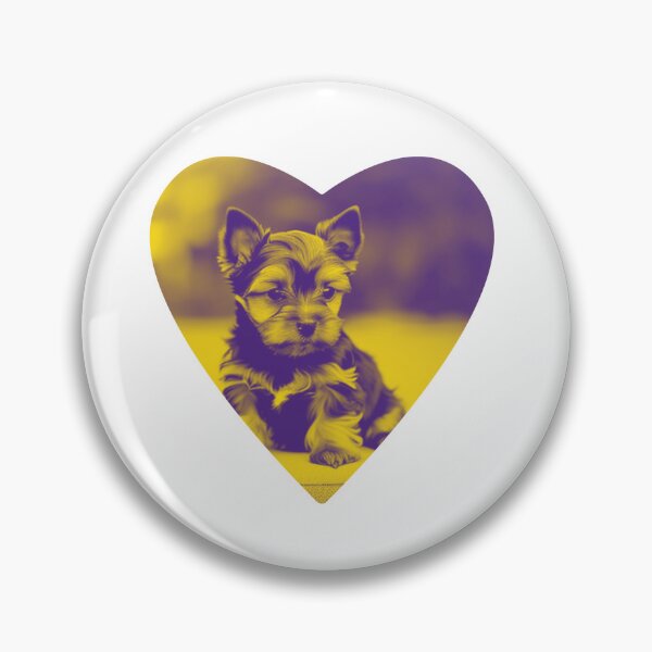 Item preview,  Love Yorkshire Terrier Puppies 2 yellow and dark broen designed and sold by India2022.