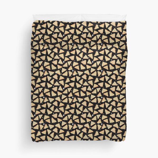 Cosmic Fairy Bread | Black Duvet Cover